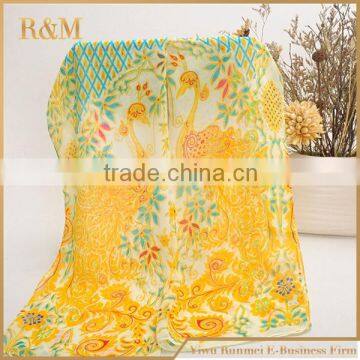 Best Selling Custom Design Geometric Printed Silk Scarf Wholesale Price photo-4