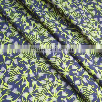 Designer Blue Lycra Beach Wear Print Fabric photo-3