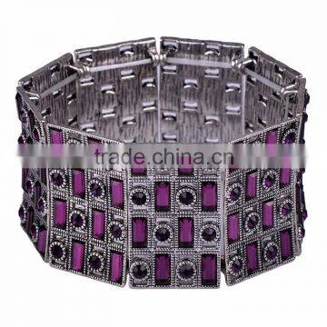3.5 Inch Free Sample 2016 New Design Elastic Crystal Bracelet photo-3