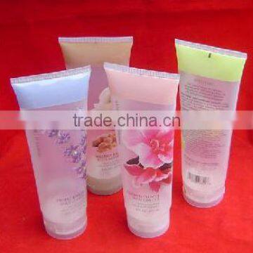 cosmetic transparence small PE plastic tube package