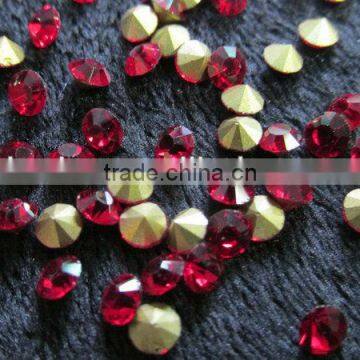 High quality pointback glass rhinestone for cup chain