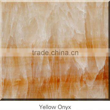 Chinese Yellow Onyx yellow marble tile