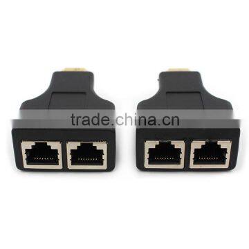 30 Meters Distance HDMI Extender Over Two Cat5/5e/6 Cable no Need Power photo-4