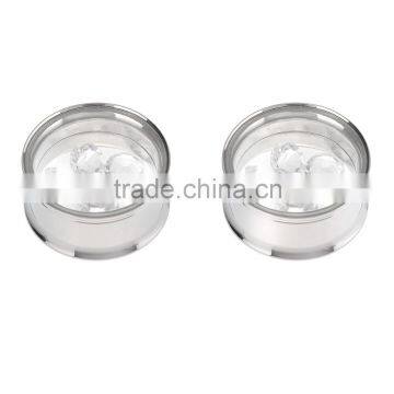 Ipink 6 Pairs Stainless Steel Movable Round Crystal Screw Ear Plugs Flesh Tunnels Stretcher Kit Gauges in Viaous Gauges Size photo-5