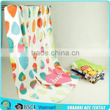 Customized fashion design Fresh color velour printing beach towel souvenirs