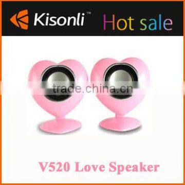 Trending Hot Products 2015 Heart Shape Speaker Lovely for Desktop Laptop