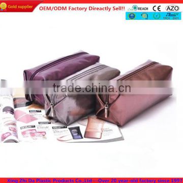 Fashion wholesale metallic beauty case cosmetic bags