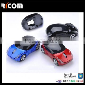 cool car shape 2.4Ghz wireless optical mouse laptop accessory mouse