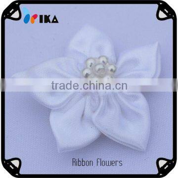 Satin ribbon handmade flowers Chinese redbud underwear accessories Chinese wholesaler