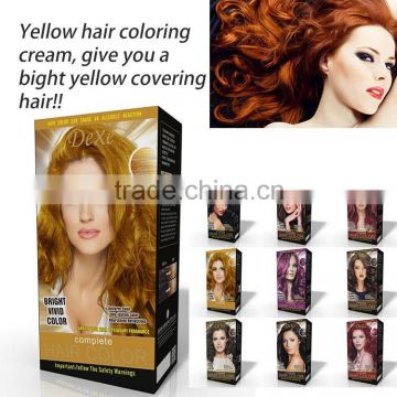 Dexe hot selling herbal extracts hair color chart cream