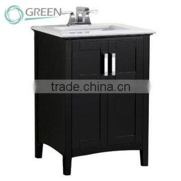 China Factory Beech Wood Simple Style Custom Made Bathroom Cabinets photo-2