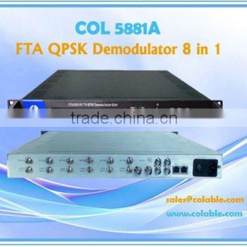 COL5881A digital headend DVB/qpsk demodulator for 8 transponders