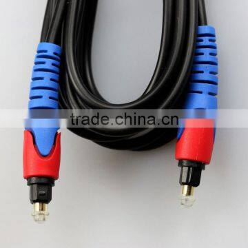 Minimum transmission loss Digital Fibre Optical Audio Cable Toslink to Toslink gold tip