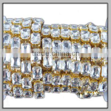 Handmade new style rhinestone crystal cup chain