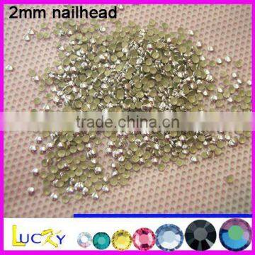 korean quality hot fix nailhead silver color