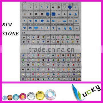 FASHION ! 2015 newest hot fix rim stone epoxy rhinestone