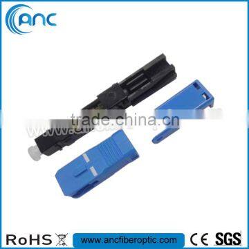 SC Fast Connector/SC Pre-polished Connector for 2x3mm drop cable or 900um pigtail Cable