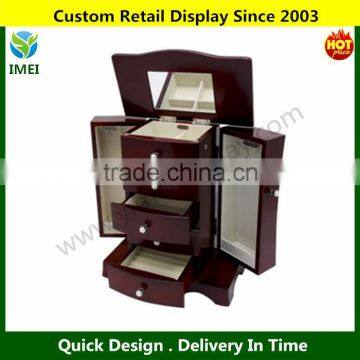 wooden jewelry box with high quantity drawers YM1-1049