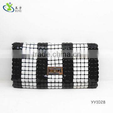 Plane aluminium material Mesh cosmetic bag