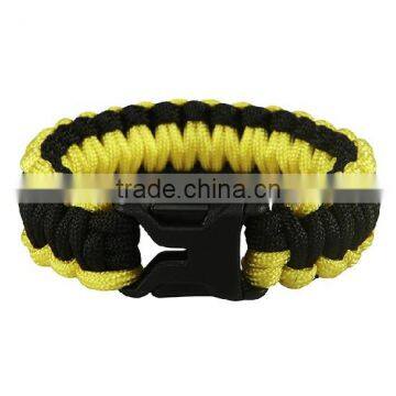 survival military bracelets plastic buckle