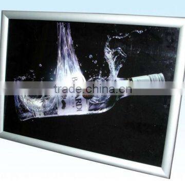 slim decoration led snap-open poster frame