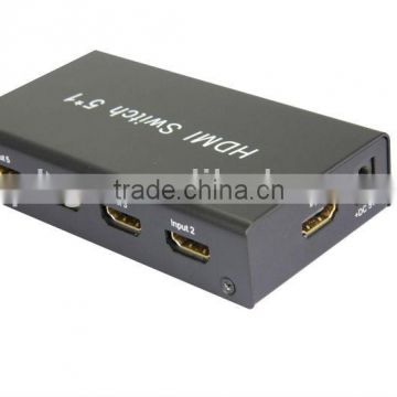 5-in 1-out hdmi switcher box, 3D with IR remote