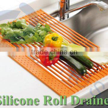 silicone utensils kitchen sink with dish roll drainers sink strainer kitchenware accessories 3 sizes silicone roll mat