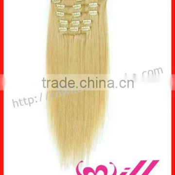 top quality wholesale clip in hair extensions for white women 8 pieces full set clip in hair extensions