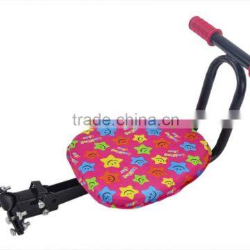 foldable children seat in front of bicycle comfortable children seat