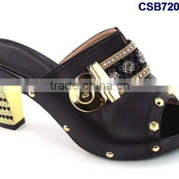 CSB7207 2016 fashion shining material women shoes for party evening Italy shoes matching purse fashion single shoes