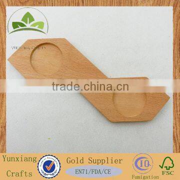 Funny Wooden Glass Base, Beech Wood Base photo-2