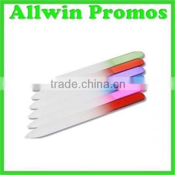 Customized Logo Glass Nail File in PVC Case Sleeve