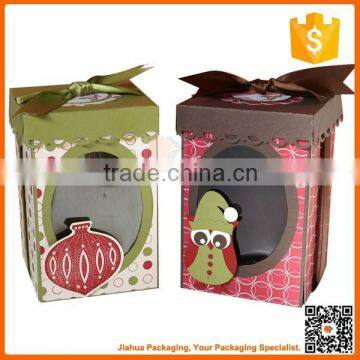 luxury paper christmas gift box with window