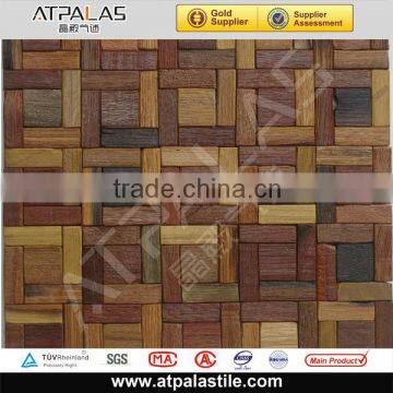 300x300mm classic decorative wooden mosaic tiles for wall