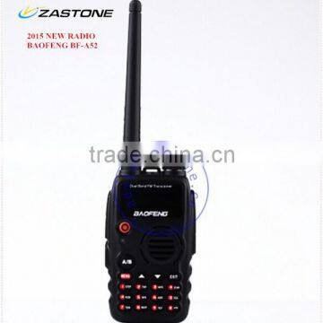 New Black VHF + UHF 136-174MHz/400-520MHz 5W 128CH VOX Dual band BaoFeng Two Way Radio A52