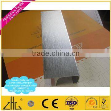 Wow!! 6463 6063 anodized polishing brushing aluminum extrusion kitchen door frame , aluminium extrusion for kitchen cabinet door