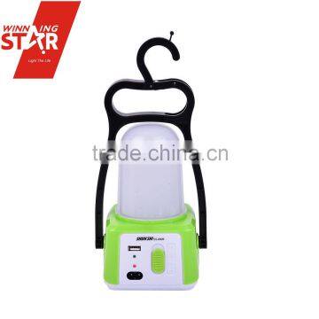 Dimming 36 LED Solar Rechargeable Lantern with USB Interface