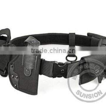 Tactical military belt with pouches with ISO and SGS with nylon webbing and thread