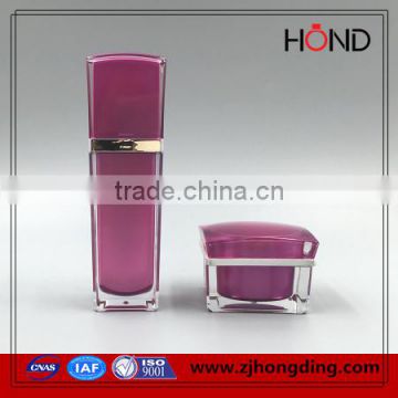 hotsale acrylic bottle purple 30ml 50ml 80ml 120ml capacity bottles acrylic cosmetic bottle manufacturer of cosmetic bottle