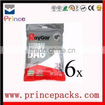 Zipper Metalized Plastic Packaging Bag for Garment Packing