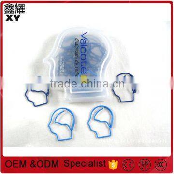 Wholesale price Promotional gifts custom colorful head shape paper clip with head box