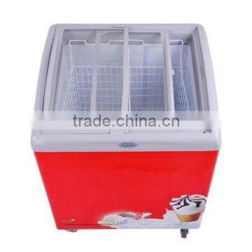 Small Ice Cream Freezer Ice Cream Chest Freezer Single Glass Top Door Freezer photo-5