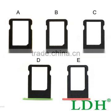 For iPhone 5C 100% Colorful Micro Sim Card Holder Tray Slot Replacement For iPhone 5C Sim Card Slot Card Tray Tarjeta