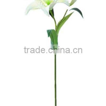 PU Artificial Flower Lily ( two flowers for room) white color