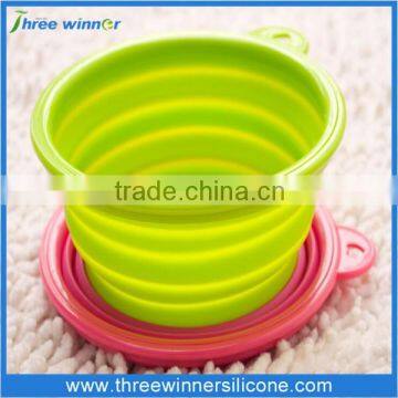 Folding Silicone Pet Bowl Plastic Bowl for Pet