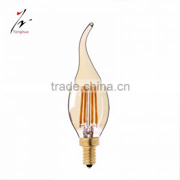 LED Filament Bulb 110V 220V E14 C35 Candle Light 2W 4W Dimmable 360 Degree