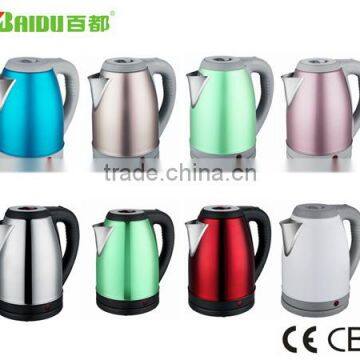 Baidu Factory Wholesale Kitchen Appiance 2.0L Instant Heat Large Mouth Stainless Steel Kettle Pot Auto Switch Off