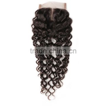 Free Shipping Full Lace Frontal Closure 13x4inch Virgin Malaysian Hair Closure Deep Wave Lace frontal Natural Color 120%