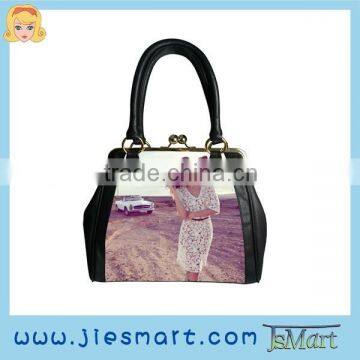 Lady tote bag digital printed shoulder bag MOQ FREE