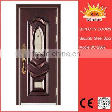 Fancy Design Italian Style Steel Glass Door Art Glass SC-S069